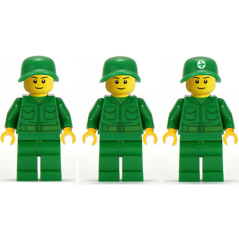 LEGO 0064 Bộ 3 người lính | Mô hình quân đội hiện đại