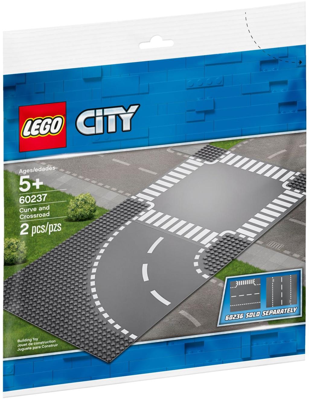 LEGO City 60237 Bộ 2 tấm nền đường 32x32 nút | LEGO City