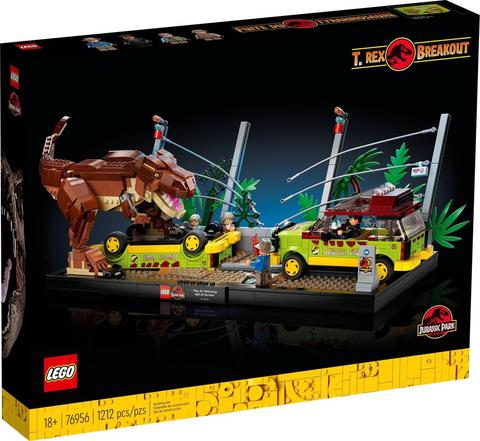 LEGO Jurassic World 76956 Khủng long T. rex sổng chuồng