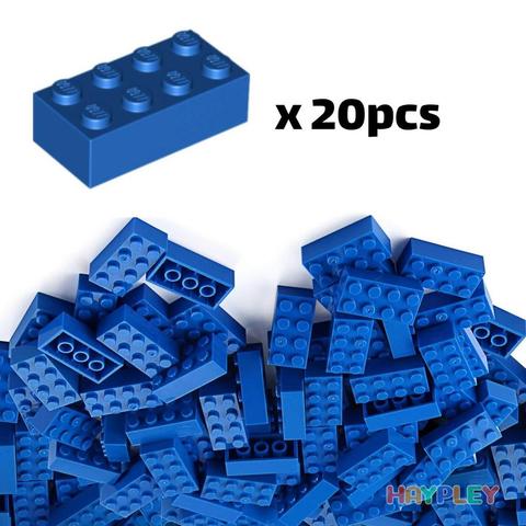 20 viên gạch LEGO 3001 Brick 2x4 Xanh dương P30012320