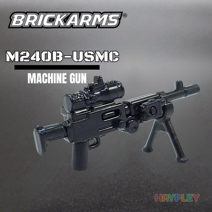 BrickArms Súng máy M240B-USMC w/PEQ + Bipod & Ammo Can
