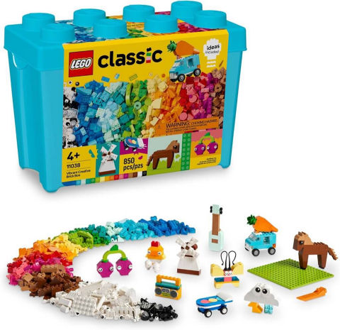 LEGO Classic 11038 Thùng gạch Sáng tạo Sống động (850 chi tiết)